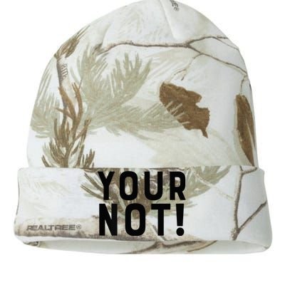 Thats Hot Your Not 2000 Front And Back Kati Licensed 12" Camo Beanie