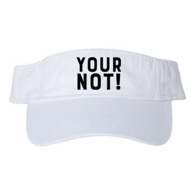 Thats Hot Your Not 2000 Front And Back Valucap Bio-Washed Visor