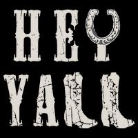 Trendy Hey Y'all Horseshoe And Boots Quote V-Neck T-Shirt