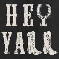 Trendy Hey Y'all Horseshoe And Boots Quote Golf Towel