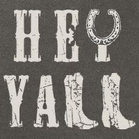 Trendy Hey Y'all Horseshoe And Boots Quote Cotton Canvas Backpack