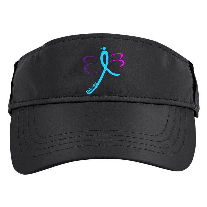 Thyroid Cancer Awareness Adult Drive Performance Visor