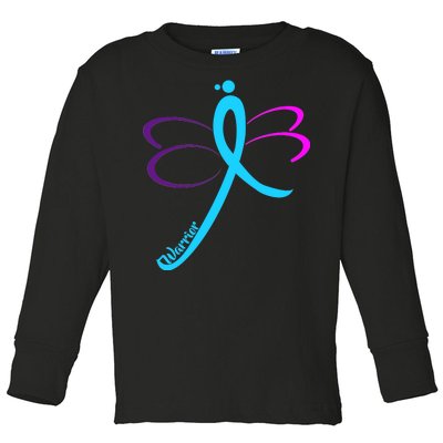 Thyroid Cancer Awareness Toddler Long Sleeve Shirt