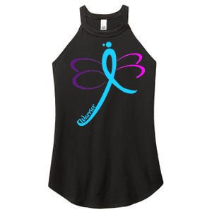 Thyroid Cancer Awareness Women’s Perfect Tri Rocker Tank