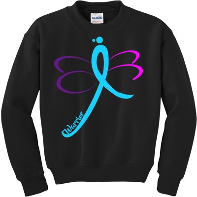 Thyroid Cancer Awareness Kids Sweatshirt