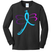 Thyroid Cancer Awareness Kids Long Sleeve Shirt