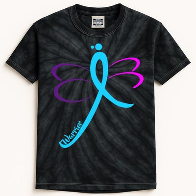 Thyroid Cancer Awareness Kids Tie-Dye T-Shirt