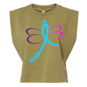 Thyroid Cancer Awareness Garment-Dyed Women's Muscle Tee