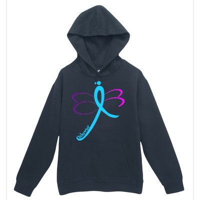 Thyroid Cancer Awareness Urban Pullover Hoodie