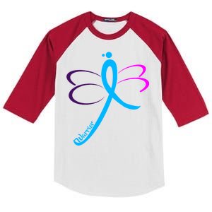 Thyroid Cancer Awareness Kids Colorblock Raglan Jersey