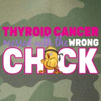 Thyroid Cancer Mess With The Wrong Chick Legacy Tie Dye Trucker Hat