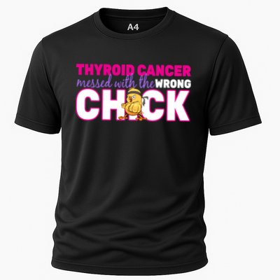 Thyroid Cancer Mess With The Wrong Chick Performance Shirt