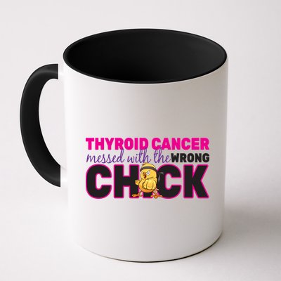 Thyroid Cancer Mess With The Wrong Chick Mug