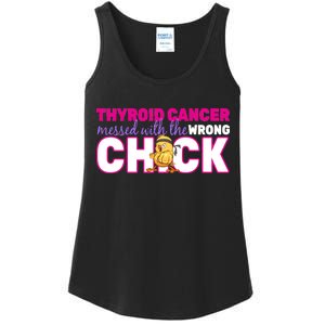 Thyroid Cancer Mess With The Wrong Chick Ladies Essential Tank