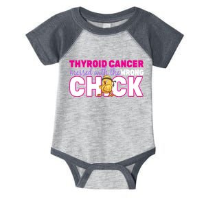 Thyroid Cancer Mess With The Wrong Chick Infant Baby Jersey Bodysuit