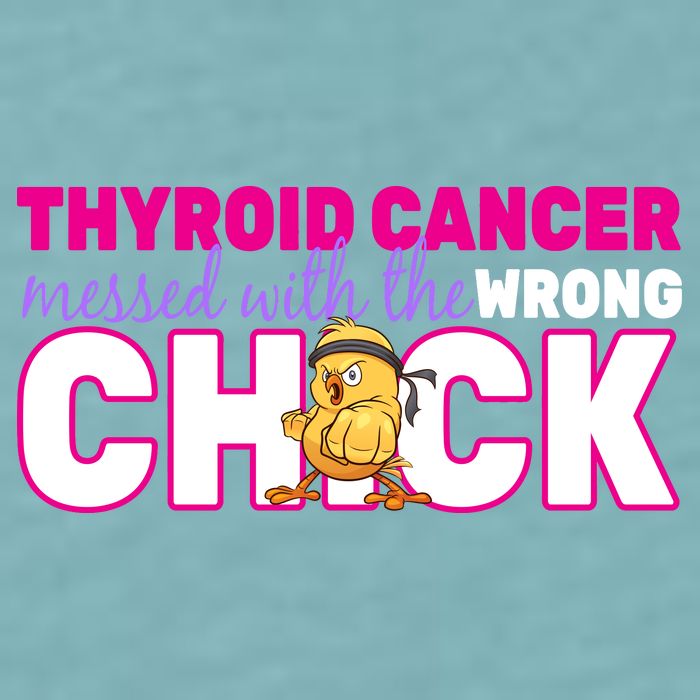 Thyroid Cancer Mess With The Wrong Chick Sueded Cloud Jersey T-Shirt