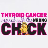 Thyroid Cancer Mess With The Wrong Chick Garment-Dyed Sweatshirt
