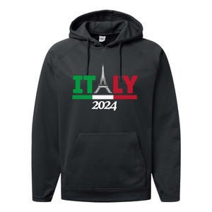 Team Italy 2024 Paris Sport Games Performance Fleece Hoodie