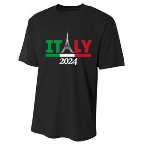 Team Italy 2024 Paris Sport Games Performance Sprint T-Shirt