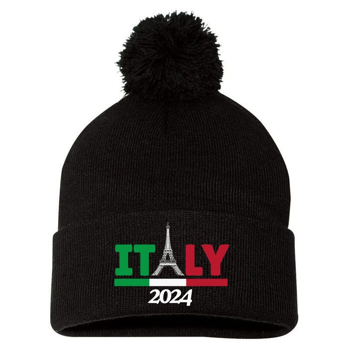 Team Italy 2024 Paris Sport Games Pom Pom 12in Knit Beanie