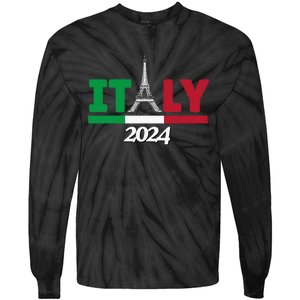 Team Italy 2024 Paris Sport Games Tie-Dye Long Sleeve Shirt