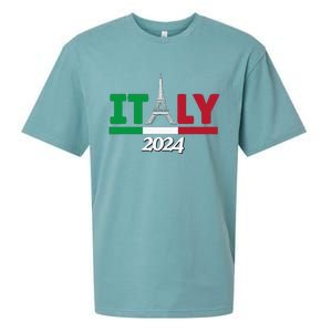 Team Italy 2024 Paris Sport Games Sueded Cloud Jersey T-Shirt