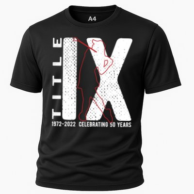 Title Ix 50th Anniversary Us Education Adts Act Golfer Gift Cooling Performance Crew T-Shirt