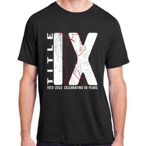 Title Ix 50th Anniversary Us Education Adts Act Golfer Gift Adult ChromaSoft Performance T-Shirt