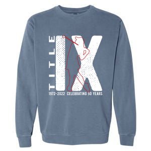 Title Ix 50th Anniversary Us Education Adts Act Golfer Gift Garment-Dyed Sweatshirt