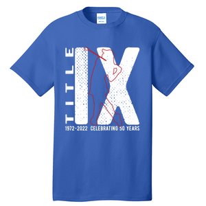 Title Ix 50th Anniversary Us Education Adts Act Golfer Gift Tall T-Shirt