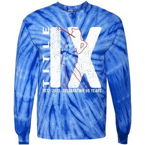 Title Ix 50th Anniversary Us Education Adts Act Golfer Gift Tie-Dye Long Sleeve Shirt