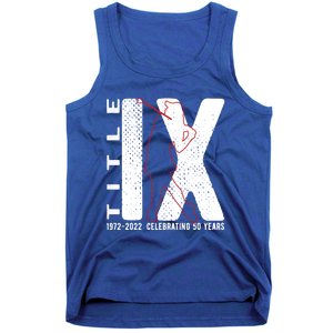 Title Ix 50th Anniversary Us Education Adts Act Golfer Gift Tank Top