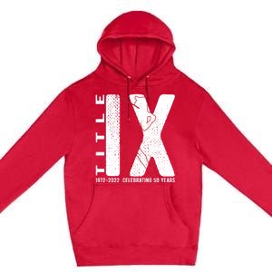 Title Ix 50th Anniversary Us Education Adts Act Golfer Gift Premium Pullover Hoodie