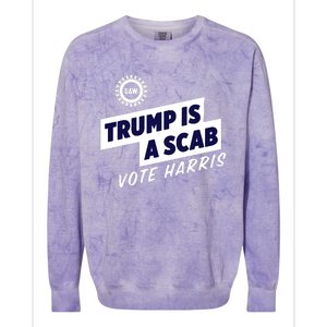 Trump Is A Scab Colorblast Crewneck Sweatshirt