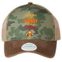 There Is A Little Turkey In This Oven Pregnancy Legacy Tie Dye Trucker Hat