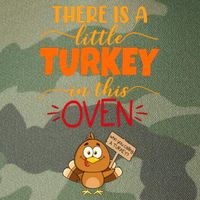 There Is A Little Turkey In This Oven Pregnancy Legacy Tie Dye Trucker Hat