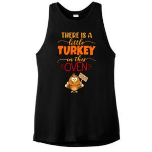 There Is A Little Turkey In This Oven Pregnancy Ladies PosiCharge Tri-Blend Wicking Tank