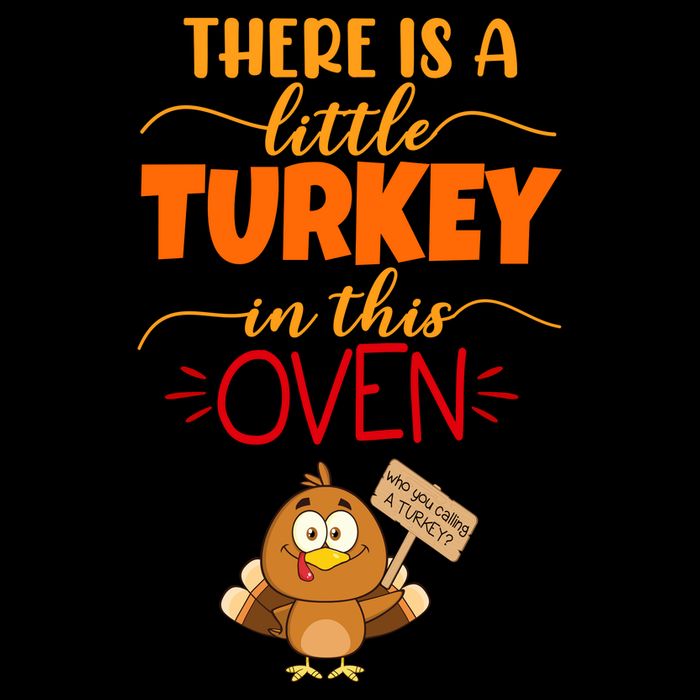 There Is A Little Turkey In This Oven Pregnancy 16 in Basic Backpack