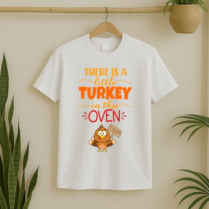 There Is A Little Turkey In This Oven Pregnancy T-Shirt