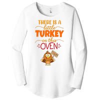 There Is A Little Turkey In This Oven Pregnancy Women's Perfect Tri Tunic Long Sleeve Shirt