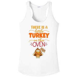 There Is A Little Turkey In This Oven Pregnancy Ladies PosiCharge Competitor Racerback Tank