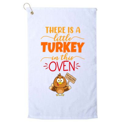 There Is A Little Turkey In This Oven Pregnancy Golf Towel