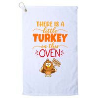 There Is A Little Turkey In This Oven Pregnancy Golf Towel