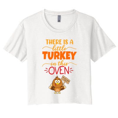 There Is A Little Turkey In This Oven Pregnancy Crop Top