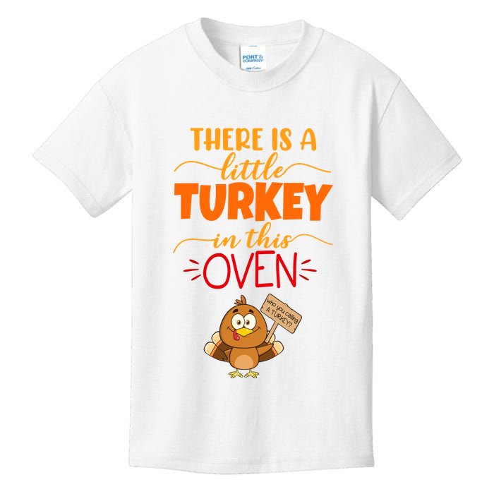 There Is A Little Turkey In This Oven Pregnancy Kids T-Shirt