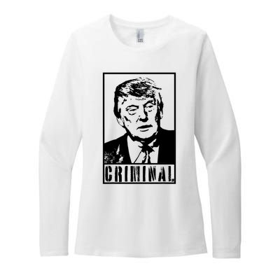 Trump Is A Criminal Anti Trump Impeach The President Womens CVC Long Sleeve Shirt