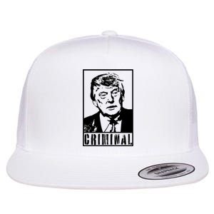 Trump Is A Criminal Anti Trump Impeach The President Flat Bill Trucker Hat