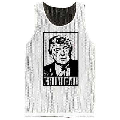 Trump Is A Criminal Anti Trump Impeach The President Mesh Reversible Basketball Jersey Tank