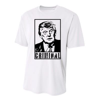 Trump Is A Criminal Anti Trump Impeach The President Performance Sprint T-Shirt