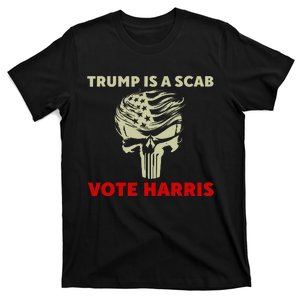 Trump Is A Scab Vote Harris Waltz 2024 New Way Move Forward T-Shirt